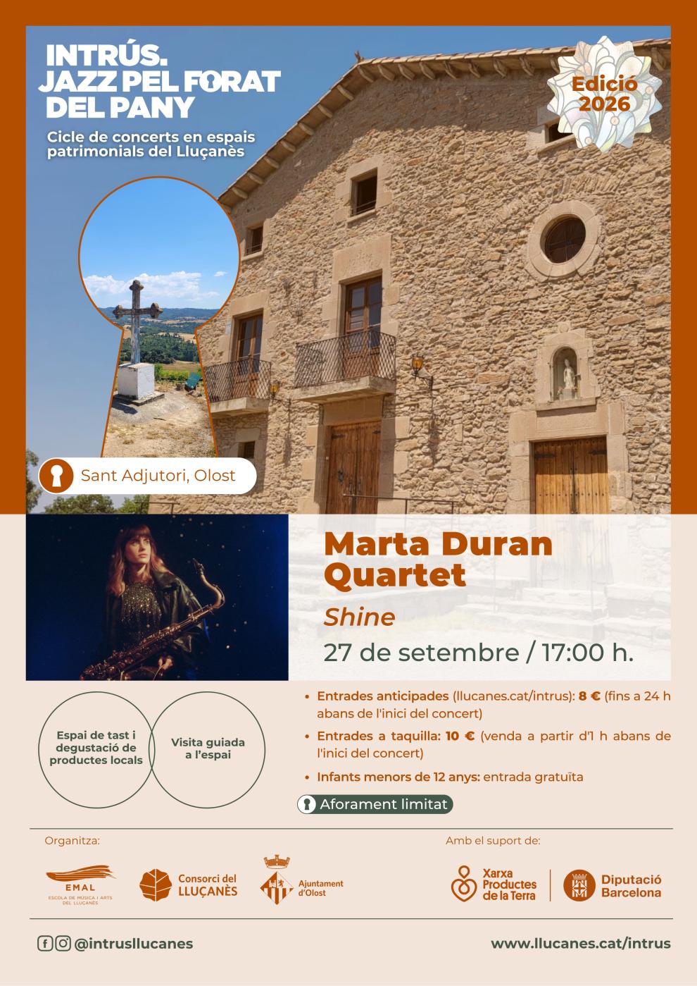 Tornen els concerts de l'Intrús. Jazz pel forat del pany al Lluçanès